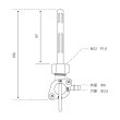画像4: 【580】汎用ガソリンコック ミニバイク向け　ON-OFF-RES式
