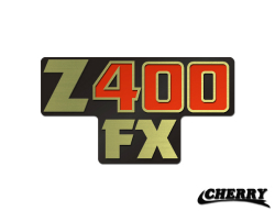 347】 Z400FX E4Bサイドカバーエンブレム 完全復刻品 - CHERRY