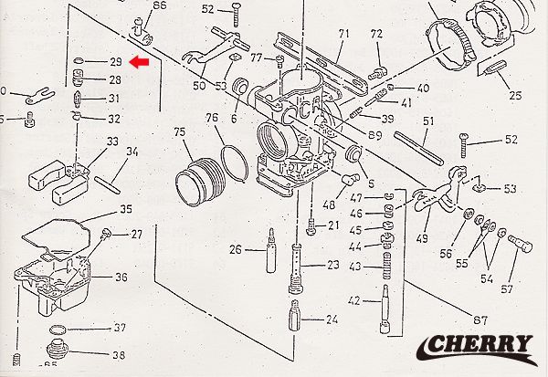 画像2: 【182】　新品 CRキャブ バルブシート用 Oリング 9351-13080互換 CB400F