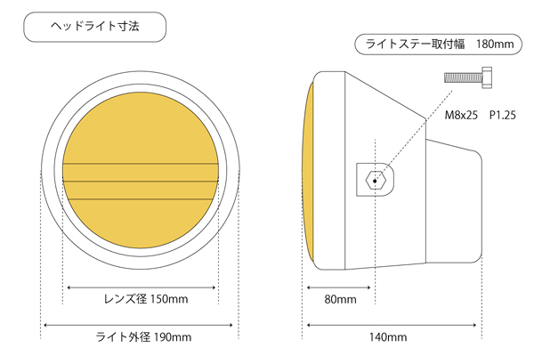 画像5: 【567】マルチリフレクターヘッドライト イエローレンズ x 黒ケース