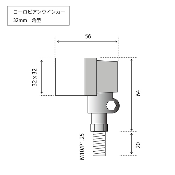 画像3: 【624】角型ヨーロピ　32ミリ　スモークレンズ